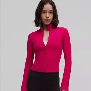 Lululemon Cropped Define Jacket - pink dragon fruit, size 12